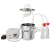 VEVOR Goat Milking Machine, 3 L 304 Stainless Steel Bucket, Electric Automatic Pulsation Vacuum Milker, Portable Milker with Food-grade Silicone Cups
