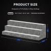LED Lighted Liquor Bottle Display Shelf, 37 Inch Bar Display Shelf, DIY Illuminated Bottle Shelf with App & Remote Control, 3 Step Freestanding Holdin