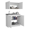Cabinet Set Zeus, Garage, White