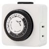 Hyper Tough Polarized Analog Indoor Mini Timer, Single Outlet