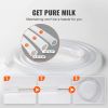 VEVOR Goat Milking Machine, 3 L 304 Stainless Steel Bucket, Electric Automatic Pulsation Vacuum Milker, Portable Milker with Food-grade Silicone Cups